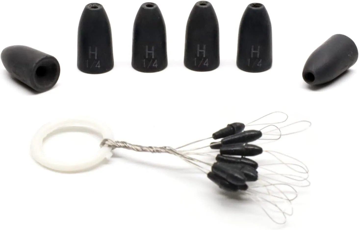 Harmony Fishing tungsten worm weights with pegs