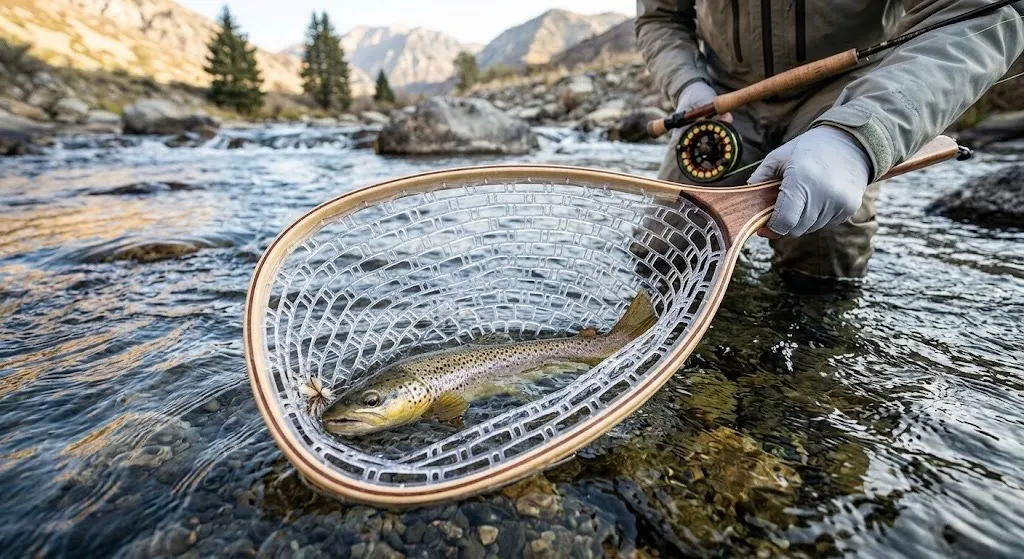 Best Rubber Mesh Fly Fishing Net for Trout: Rubber vs Nylon (2026)