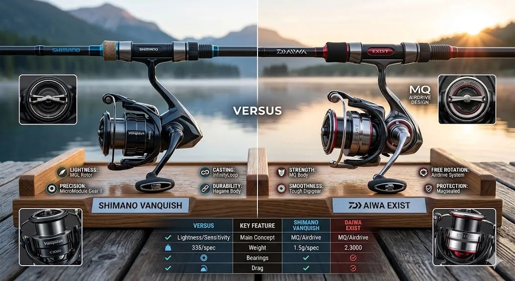 Shimano Vanquish vs Daiwa Exist: Is a Premium Spinning Reel Worth $1,000?