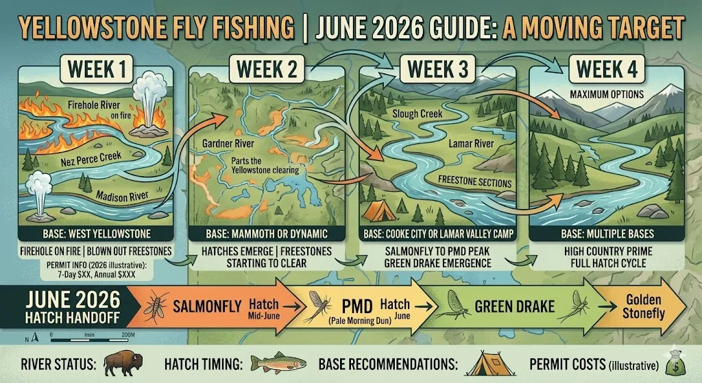 Yellowstone Fly Fishing in June 2026: A Week-by-Week Trip Planning Guide