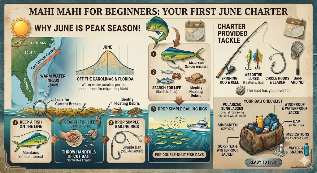 Mahi Mahi for Beginners: Your First June Charter