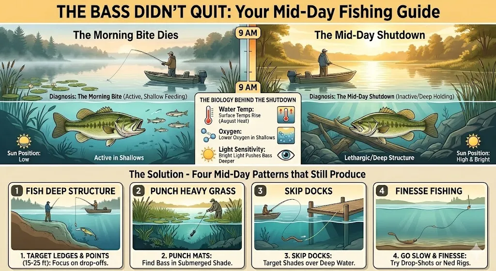 Why the Bass Stopped Biting at 9 AM: Reading the Summer Daily Window