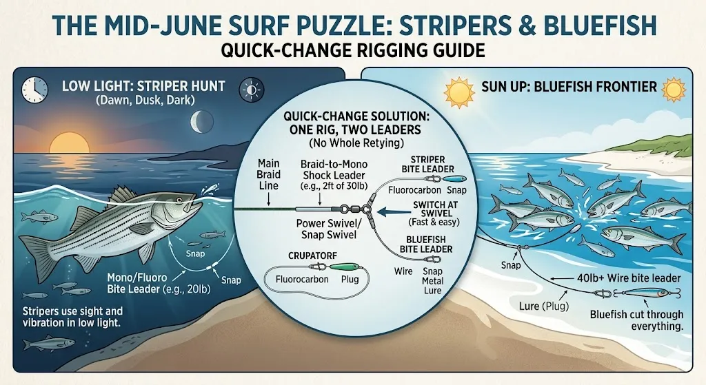 Summer Surf Fishing the East Coast: Stripers and Blues From the Beach in June