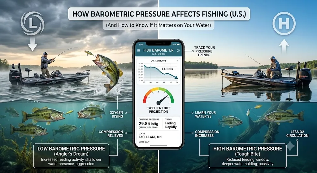 How Barometric Pressure Affects Fishing (And How to Know If It Matters on Your Water)